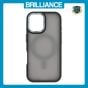 Brilliance LUX iPhone 17 Silicone-Feel Magnetic Hybrid TPU + PC Phone Case Gray