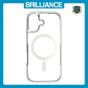 Brilliance LUX iPhone 17 Chrome-Plated Magnetic Clear TPU + Acrylic Phone Case Silver Titanium