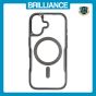 Brilliance LUX iPhone 17 Chrome-Plated Magnetic Clear TPU + Acrylic Phone Case Black Titanium
