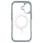 Brilliance LUX iPhone 17 Chrome-Plated Magnetic Clear TPU + Acrylic Phone Case Blue Titanium