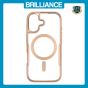 Brilliance LUX iPhone 17 Chrome-Plated Magnetic Clear TPU + Acrylic Phone Case Gold Titanium