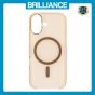 Brilliance LUX iPhone 17 High-Clarity Transparent Clear PC Magnetic Phone Case Gold