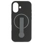 Brilliance LUX iPhone 17 Silicone with BackSide 360° Rotating Wrist Strap Magnetic Phone Case Black