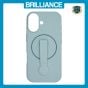 Brilliance LUX iPhone 17 Silicone with BackSide 360° Rotating Wrist Strap Magnetic Phone Case Sky Blue