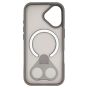 Brilliance LUX iPhone 17 Anti-shock Magnetic Matte Clear TPU + Acrylic Kickstand Phone Case Gray