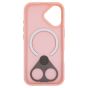 Brilliance LUX iPhone 17 Anti-shock Magnetic Matte Clear TPU + Acrylic Kickstand Phone Case Pink