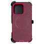 Brilliance HEAVY DUTY iPhone 17 (Pro Series) + Magnetic Case Dark Red