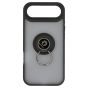 Brilliance LUX iPhone 17 Air Hybrid Shell Anti-shock Ring Kickstand TPU Matte Case Black