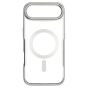 Brilliance LUX iPhone 17 Air Chrome-Plated Magnetic Clear TPU + Acrylic Phone Case Silver Titanium