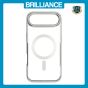 Brilliance LUX iPhone 17 Air Chrome-Plated Magnetic Clear TPU + Acrylic Phone Case Silver Titanium