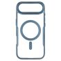 Brilliance LUX iPhone 17 Air Chrome-Plated Magnetic Clear TPU + Acrylic Phone Case Blue Titanium