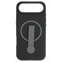 Brilliance LUX iPhone 17 Air Silicone with BackSide 360° Rotating Wrist Strap Magnetic Phone Case Black