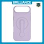 Brilliance LUX iPhone 17 Air Silicone with BackSide 360Â° Rotating Wrist Strap Magnetic Phone Case Purple