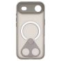 Brilliance LUX iPhone 17 Air Anti-shock Magnetic Matte Clear TPU + Acrylic Kickstand Phone Case Gray