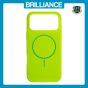 Brilliance LUX iPhone 17 Air Magnetic Solid Silicone with Open-Area Camera Cutout Phone Case Green