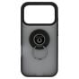 Brilliance LUX iPhone 17 Pro Hybrid Shell Anti-shock Ring Kickstand TPU Matte Case Black