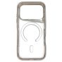 Brilliance LUX iPhone 17 Pro Chrome-Plated Magnetic Clear TPU + Acrylic Phone Case Gray Titanium