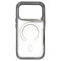 Brilliance LUX iPhone 17 Pro Chrome-Plated Magnetic Clear TPU + Acrylic Phone Case Black Titanium