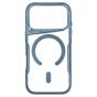 Brilliance LUX iPhone 17 Pro Chrome-Plated Magnetic Clear TPU + Acrylic Phone Case Blue Titanium