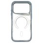 Brilliance LUX iPhone 17 Pro Chrome-Plated Magnetic Clear TPU + Acrylic Phone Case Blue Titanium