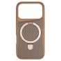 Brilliance LUX iPhone 17 Pro TPU+PC Magnetic Airbag Anti-fall Phone Case Gold
