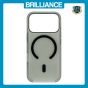 Brilliance LUX iPhone 17 Pro High-Clarity Transparent Clear PC Magnetic Phone Case Black
