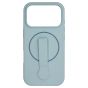 Brilliance LUX iPhone 17 Pro Silicone with BackSide 360° Rotating Wrist Strap Magnetic Phone Case Sky Blue
