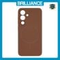 Brilliance LUX iPhone 17 Pro Magnetic Solid Silicone with Open-Area Camera Cutout Phone Case Brown