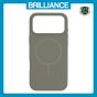 Brilliance LUX iPhone 17 Pro Magnetic Solid Silicone with Open-Area Camera Cutout Phone Case Gray Titanium