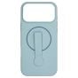 Brilliance LUX iPhone 17 Pro Max Silicone with BackSide 360° Rotating Wrist Strap Magnetic Phone Case Sky Blue