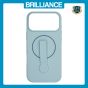 Brilliance LUX iPhone 17 Pro Max Silicone with BackSide 360° Rotating Wrist Strap Magnetic Phone Case Sky Blue