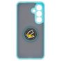 Brilliance LUX Samsung S25 Hybrid Shell Anti-shock Ring Kickstand TPU Matte Case Blue