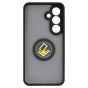 Brilliance LUX Samsung S25 Hybrid Shell Anti-shock Ring Kickstand TPU Matte Case Black