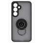 Brilliance LUX Samsung S25 Hybrid Shell Anti-shock Ring Kickstand TPU Matte Case Black