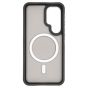 Brilliance LUX Samsung S25 Silicone-Feel Magnetic Hybrid TPU + PC Phone Case Gray