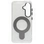 Brilliance LUX Samsung S25 Glitter Sparkle Magnetic Clear TPU + Acrylic with Kickstand Phone Case White