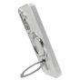 Brilliance LUX Samsung S25 Glitter Sparkle Magnetic Clear TPU + Acrylic with Kickstand Phone Case White