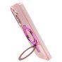 Brilliance LUX Samsung S25 Glitter Sparkle Magnetic Clear TPU + Acrylic with Kickstand Phone Case Pink