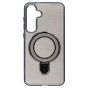 Brilliance LUX Samsung S25 Glitter Sparkle Magnetic Clear TPU + Acrylic with Kickstand Phone Case Black