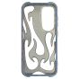 Brilliance LUX Samsung S25 Flame Design Soft TPU Chrome-Plated Openwork Phone Case Blue