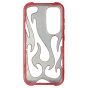 Brilliance LUX Samsung S25 Flame Design Soft TPU Chrome-Plated Openwork Phone Case Red