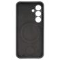Brilliance LUX Samsung S25 Silicone with BackSide 360Ã‚Â° Rotating Wrist Strap Magnetic Phone Case Black