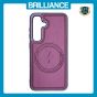 Brilliance LUX Samsung S25 Matte Magnetic TPU+PC+PU leather Phone Case Purple