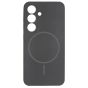 Brilliance LUX Samsung S25 Magnetic Solid Silicone with Open-Area Camera Cutout Phone Case Black