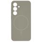 Brilliance LUX Samsung S25 Magnetic Solid Silicone with Open-Area Camera Cutout Phone Case Gray Titanium