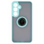 Brilliance LUX Samsung S25 Plus Hybrid Shell Anti-shock Ring Kickstand TPU Matte Case Blue