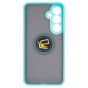 Brilliance LUX Samsung S25 Plus Hybrid Shell Anti-shock Ring Kickstand TPU Matte Case Blue