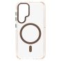 Brilliance LUX Samsung S25 Plus Clear Magnetic Hybrid TPU + Acrylic Phone Case Brown