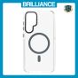 Brilliance LUX Samsung S25 Plus Clear Magnetic Hybrid TPU + Acrylic Phone Case Gray