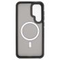 Brilliance LUX Samsung S25 Plus Silicone-Feel Magnetic Hybrid TPU + PC Phone Case Black